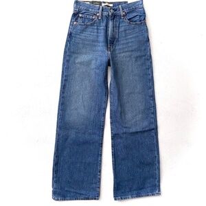 Levi's Ribcage Wide Leg 27 Med Blue